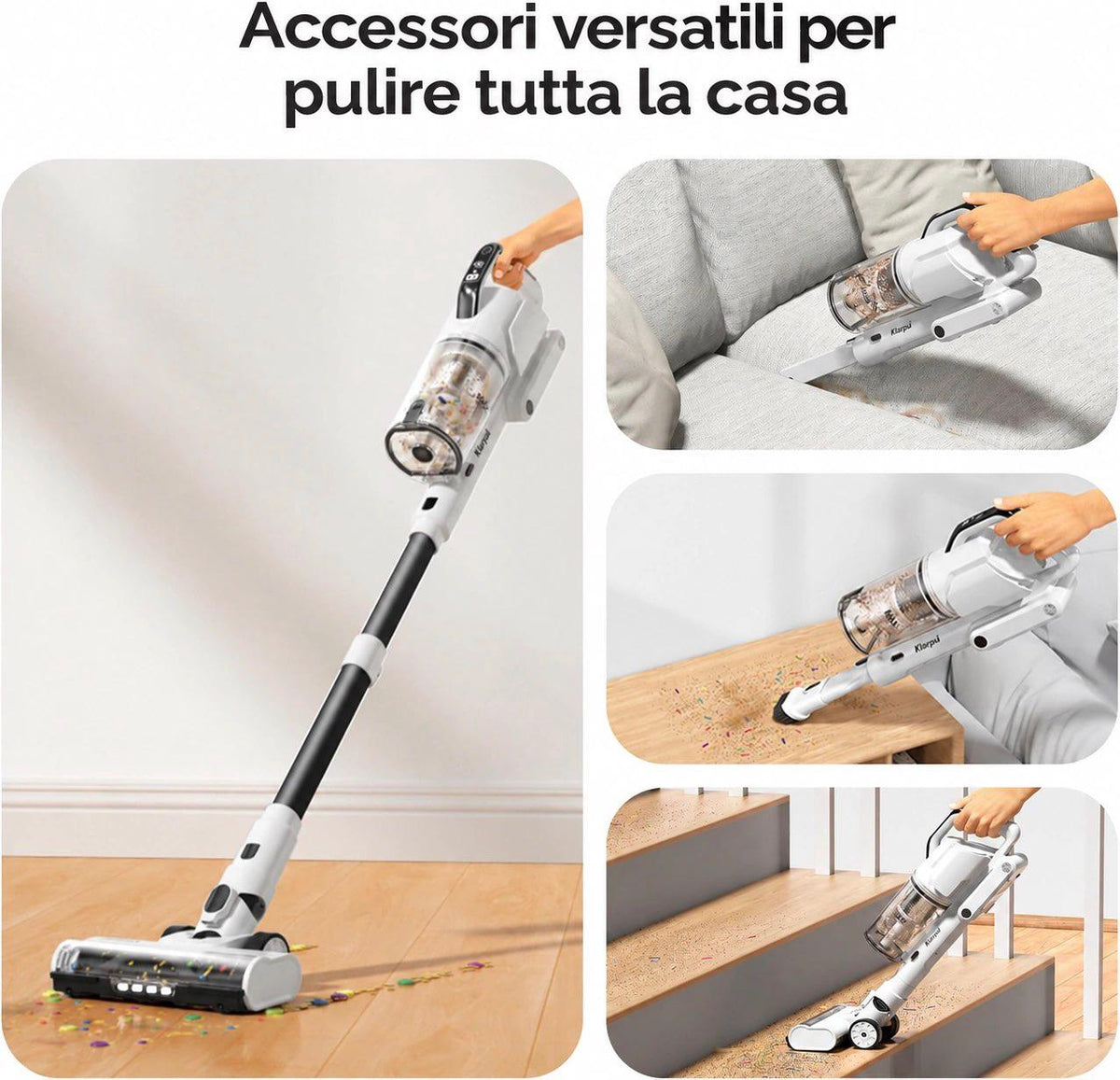 Amazon Basics Aspirapolvere Senza Fili 150W