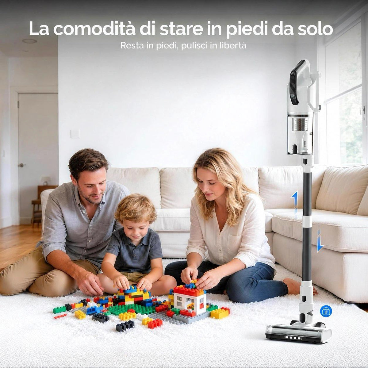 Amazon Basics Aspirapolvere Senza Fili 150W
